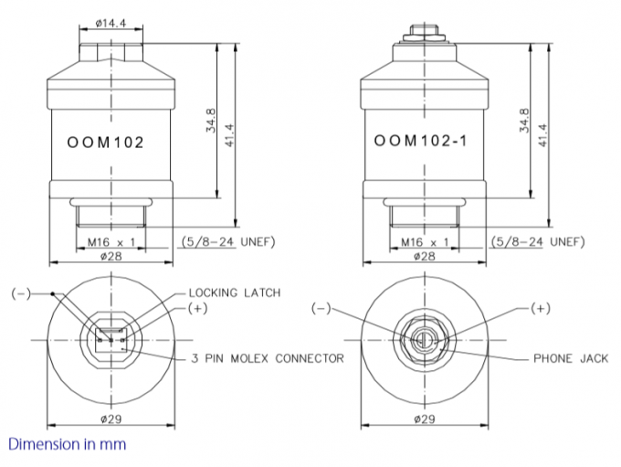 OOM102 Envitec Medis Sensor Oksigen Putih Kompatibel Dengan MOX-01 O2 Sel Sensor 0