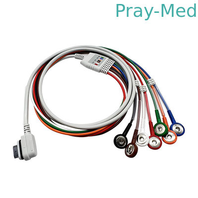 Beli GE Seer 7 Memimpin Holter Recorder Kabel EKG AHA Snap ECG Patient Cable pembuatan online