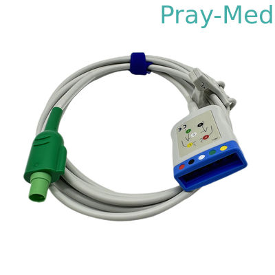Beli 2.4m 12PIN GE ECG Trunk Cable 3 Atau 5 Bahan Jaket TPU Timbal pembuatan online