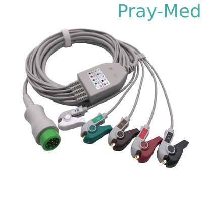 Beli Mindray IPM 8/10/12 Kabel EKG, Putaran 12 Pin 3/5 Timbal 040-00961-00 EA6251B 3,6m pembuatan online