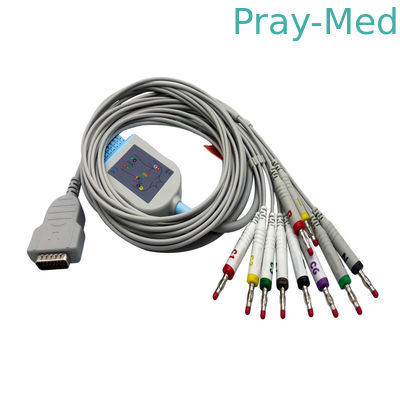 Beli 15 Pin Ekg Kabel Satu Piece 10 Lead Dengan Pisang 4.0 Tpu Jacket 2029893-001 pembuatan online