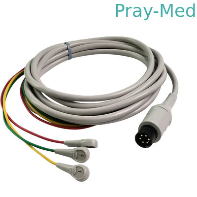 Beli Original Nihon Kohden 6pin Satu Piece ECG Kabel Pasien BJ-753P 3lead 3.6m pembuatan online