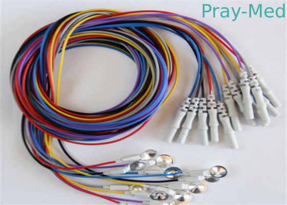 Beli Colorful Eeg Electrode Cap Dengan Colorful Eeg Lead Wires 10pcs / Set pembuatan online