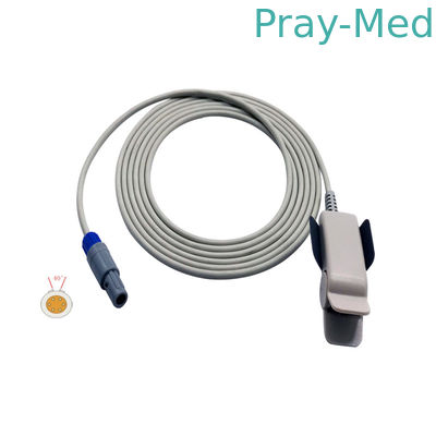 Beli 40 Derajat Spo2 Probe Sensor Dewasa Finger Clip Contec Edan M8 6 Pin Dengan CE / ISO pembuatan online