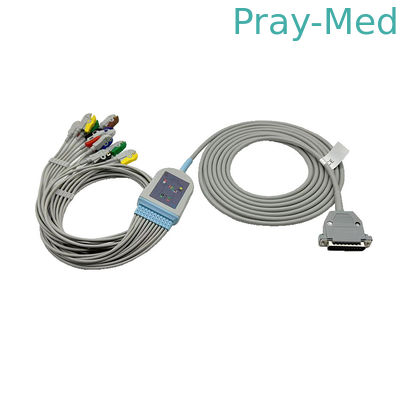 Beli Mikromed satu bagian 25pin EKG Kabel 11-Lead Clip IEC pembuatan online