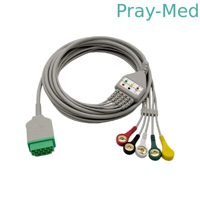 Beli Kabel Ge Ecgent Pasien, 5 Memimpin GE One Piece Kabel EKG CE / ISO Standar pembuatan online