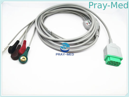 Beli GE Marqutte ECG Patient Cable Dengan Cip / Snap 11 Pin Connector 2.7m Trunk Cable pembuatan online