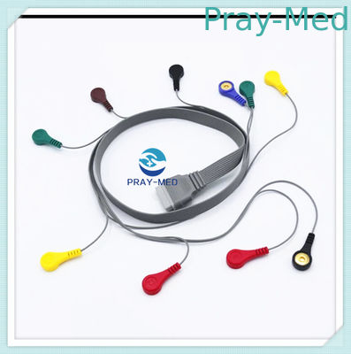 Beli 10 Lead ECG Patient Cable 1.5m Panjang Edan SE2003 / SE2012 Untuk Perekam EKG Hotler pembuatan online