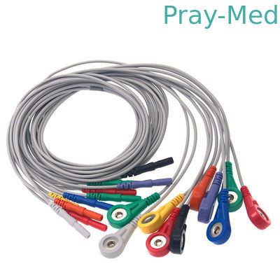 Beli Din 1.5 Holter Merekam 10 Memimpin Kabel Pasien TPU Untuk Mesin Ecg pembuatan online
