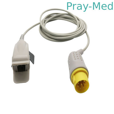 Beli MEK Reusable Dewasa klip jari SpO2 Sensor TPU Jaket konektor 8pin pembuatan online