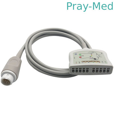 Beli Edan Elite V8 EKG EKG Trunk Cable 2.4M Putaran 12 Pin Connector pembuatan online