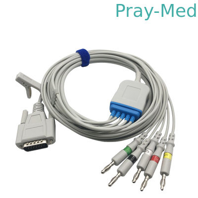 Beli Kabel EKG Mindray Pediatrik Dewasa 5 Memimpin 15 Pin Dengan Pinnd Pisang pembuatan online