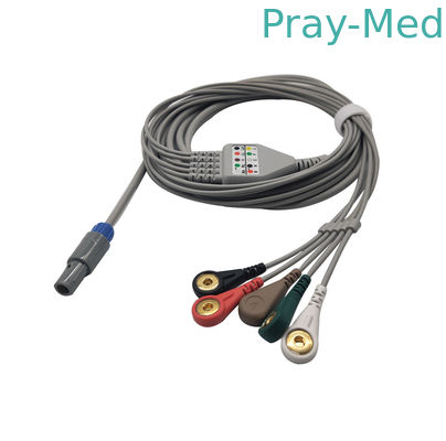 Beli Konektor Din AHA 3/5 Memimpin Kabel Biosys Ecg Konektor 6-pin IEC/AHA pembuatan online
