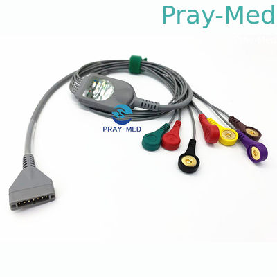 Beli Burdick Holter Ecg Cable dan leadwire 7 Leads Snap Connector 3.6m pembuatan online