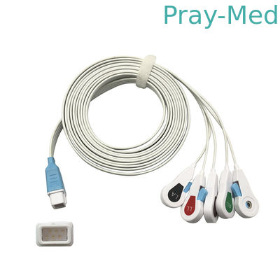 Beli Kabel Timbal EKG Radiolusen Sekali Pakai 5 Klip Timbal Kompatibel Covidien pembuatan online