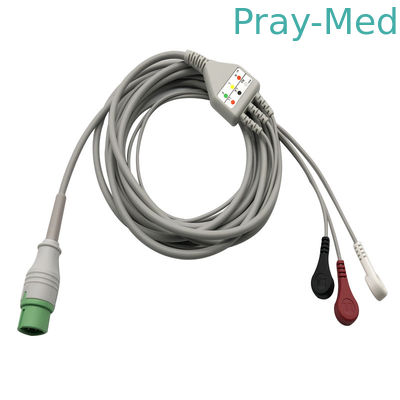 Beli Comen Ecg Cable dan leadwire Untuk Comen C30 / C40 3.6m 12pins 5 Lead pembuatan online