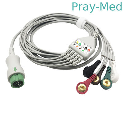 Mindrar Beneview T5 / T8 Kabel Pasien ECG Untuk Diameter Datascope 4.0mm
