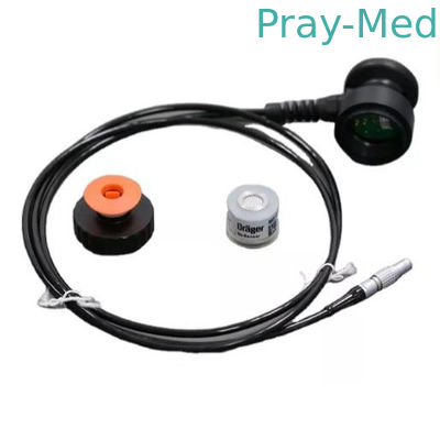 Asli Drager 8606055 Pemegang Perumahan Sensor Oksigen Medis Dengan Kabel Untuk Fabius