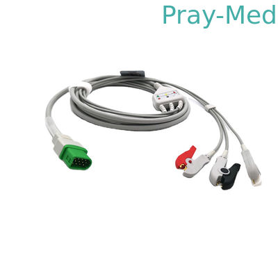 Konektor 12 Pin Kabel EKG AHA Kompatibel Untuk Mindray Datascope Passport V V12 V21