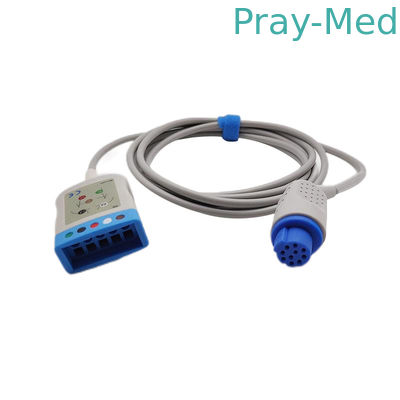 Datex Ohmeda Cardiocap ECG Patient Cable dengan Grabber Snap End Cb-72395r