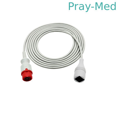12 Pin 3m Tpu Invasif Tekanan Darah Kabel Kompatibel Untuk Ph