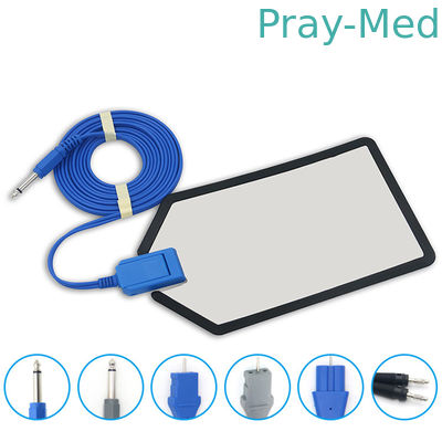 Diatermi Berguna Lagi ESU Grounding Pad Elektrod Kembali Negatif Dengan Kabel