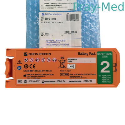 30V 1400mAh Baterai Penggantian Untuk Nihon Kohden Cardiolife Asli 2100 AED SB-212VK