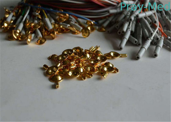 Kabel Elektroda Eeg Lembut Fleksibel Alligator 24 Pcs Set Bahan TPU PVC