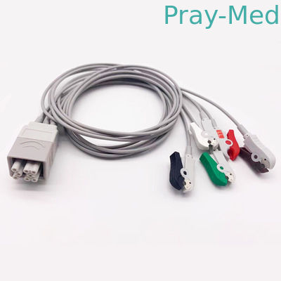 Multi-link ECG Holter Kabel 5 Lead Clip 1.1m Untuk GE SEER 1 Tahun Garansi