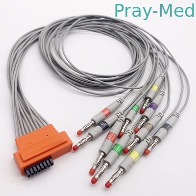 Kabel EKG Kardiolin 10 Timbal Konektor Snap Kabel Holter 0,9m