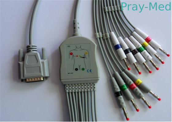 Kabel Goldway / Nihon Kohden Ecg, 5.0mm Dia Mindray Ecg Cable Db 15 Pin