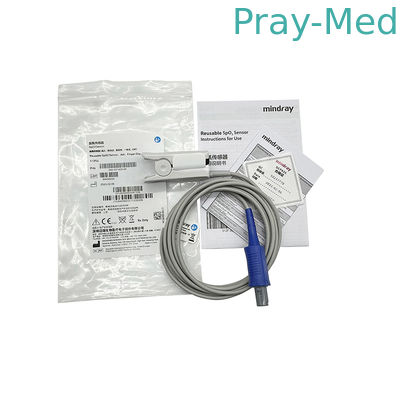 Mindray 512FLL Sensor SpO2 yang dapat digunakan kembali 6Pin Clip Jari Dewasa 040-001403-00