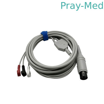 Mindray Original 6pin 3 lead Satu bagian kabel pasien EKG 3.6M EA6131B