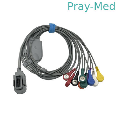 NORAV 10 Lead ECG Holter Kabel Dengan Snap Ends 20pin konektor