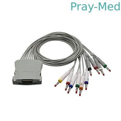 Kabel EKG yang kompatibel dengan Midmark 10-Lead Banana leadwires 3-100-0203