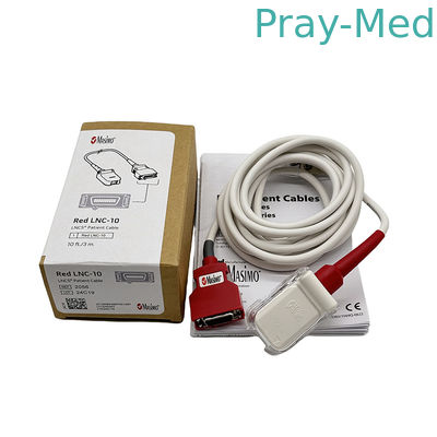 Original SET 2056 Merah LNC-10 SpO2 Kabel Ekstensi Pasien LNCS 9 Pin ke Konektor Merah 20 Pin