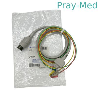 Nihon Kohden Original Satu-Piece ECG Kabel 3-mimpin ECG memimpin kabel K353A Clip