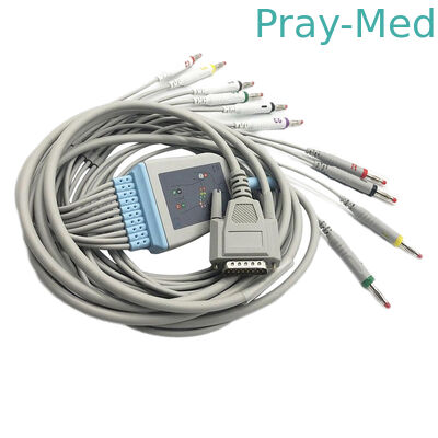 Kabel Goldway / Nihon Kohden Ecg, 5.0mm Dia Mindray Ecg Cable Db 15 Pin