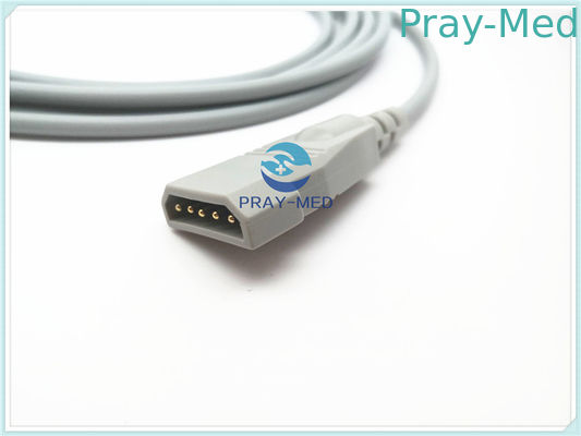 Kontron IBP Adapter Invasif Kabel Tekanan Darah 12 Pin Connector Dengan Bahan TPU