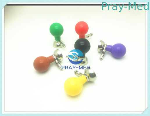 EKG Suction Ball Reusable ECG Elektrodes 6 Bulan Garansi Untuk Pediatric