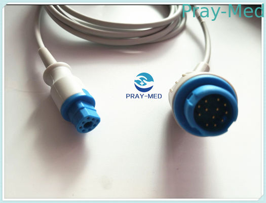 Handal HP m1940A Spo2 Adaptor Kabel 12 Pin - 8 Pin Kompatibel 4.0mm Dia