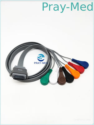 Biomedical BI9800 / BI9000 Holter Ecg Cable 7 Lead 26 Pin Kompatibel Dengan Edan