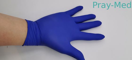 Sarung Tangan Pemeriksaan Nitril Sekali Pakai Bubuk Gratis Ukuran S-Xl Untuk Penggunaan Medis