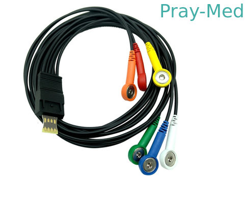 Schiller 6 Lead 1.1m Ecg Electrode Cable Untuk MT-200 MT-101
