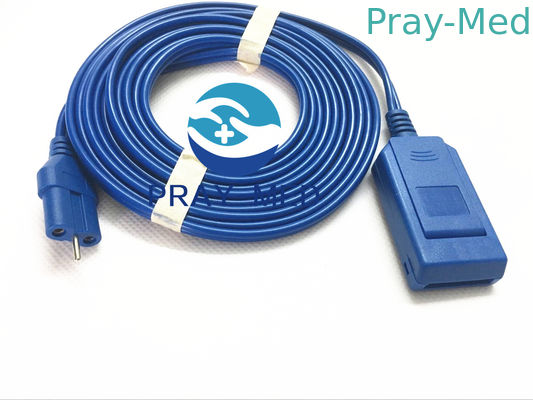 Kabel Plat Pasien Diathermy PVC 3m Untuk Bantalan Tanah Bedah Listrik