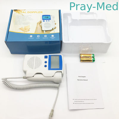 3MHz 210bpm Peralatan Medis Baterai Isi Ulang Doppler Janin Genggam