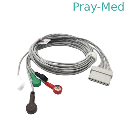 Kabel Pasien ECG Schiller 7 Pin 5 Jenis Klip Jepret Kabel Ekg Timbal
