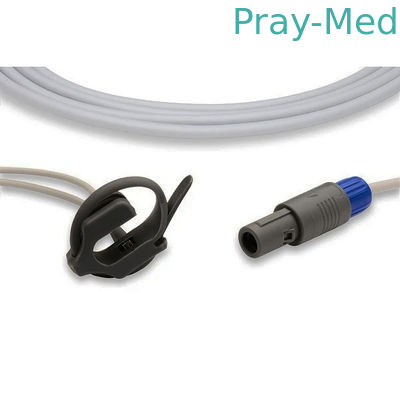 Grey Neonate Reusable Spo2 Sensor 5 Pin 3m Direct Connect TPU Jacket
