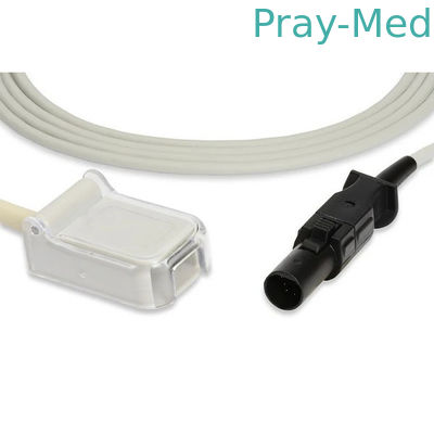 Kabel Adaptor Spo2 2.4M Abu-abu Putih Jaket TPU 7 Pin 700-0002-00
