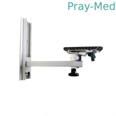 Aksesoris Ventilator Paduan Aluminium Braket Monitor Medis Lengan Pivot yang Dapat Disesuaikan
